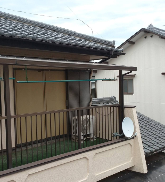 テラス屋根と雨樋修理工事｜野木町｜2024.08.17